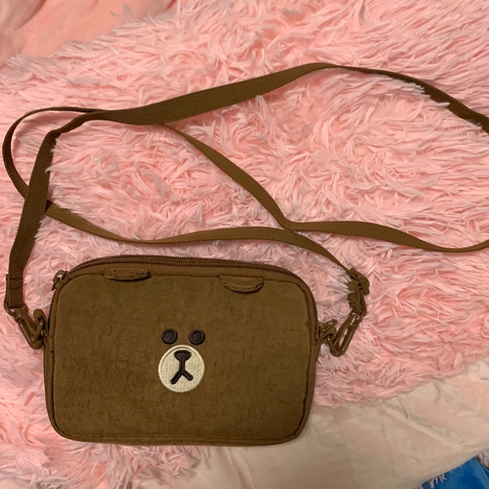 Brown bear bt21 purse new